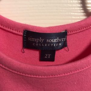 Brand new Simply Southern girls 2T dress.